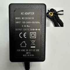 Adapter 12V 1.5A 18W AMTC EU Plug OEM Thay Thế UNIFIVE US301210 12V 1A Connector Tip Size 5.5mm x 3.3mm For Máy Đo Từ Tính EMIC Compact Flux Meter FMI-2000R