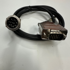 Cáp 1.5M 5ft Shielded Cable Connector APEX PLT-168-R-R 8 Pin Male Circular to DB9 Male Connector MH 8 Way D-Sub Cable E74020-C DER AN  4PR 28AWG For Signals Data Industrial