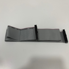 Cáp 30 Pin Flat Ribbon Data Cable Grey Dài 0.8M IDC Female Connector Pitch 2.54mm - Cable Pitch 1.27mm For HMI Panel CMC CNC PLC