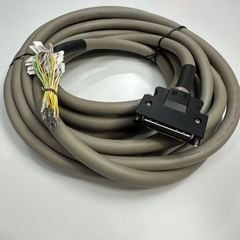 Cáp 6.5M 21.7ft Panasonic DV0P4360 CN1 A5 A6 Series X4 Servo Driver I/O Control Line MR-J3CN1 Signal Cable Hitachi E41447 Shielded Connector MDR 50 Pin Male to 50 Core Ends OD Ø 13.5mm Gray