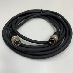 Cáp Cognex 300-0181-50 Dài 5M 17ft Cable Connector Plug Hirose 12 Pin Female HR10A-10P-12S(73) to Hirose 12 Pin Male HR10A-10P-12P(73) For Industrial Basler GIGE AVT Camera Sony CCD