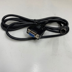 Cáp Lập Trình 1.8M 6ft RS-422 Communication Shielded Cable Mini Din 8 Pin Male to DB9 Female For Wecon LX3V-1208MR PLC Module witch HMI Weintek MT8072IP