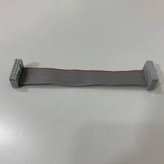 Cáp 16 Pin Flat Ribbon Data Cable Grey Dài 11Cm IDC Female Connector Pitch 2.54mm - Cable Pitch 1.27mm For HMI Panel CMC CNC PLC