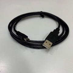 Cáp 1.3M OEM Thay Thế 2-5150-12 Cable USB 2.0 Type A to Mini USB 5 Pin 480Mbps Shielded Black For Máy Đếm Hạt Tiểu Phân Cầm Tay CEM DT-9880 Handheld Particle Counter witch Computer Data Transfer Cable