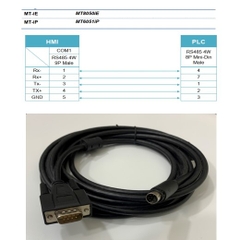 Cáp Lâp Trình MT6000/MT8000-FX Communication RS485 Cable Mini Din 8 Pin to DB9 Male 5M For Màn Hình HMI Weintek MT6000/MT8000 and PLC Mitsubishi FX Series
