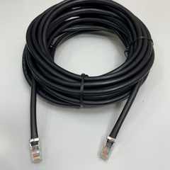 Cáp Điều Khiển Polycom Dài 10M 33ft MIC Cable Extension 2200-41220-002 RJ12 6P6C 6 Pin jack Male to Male 24AWG Shielded PVC Black 4x2x0.2mm² OD 6.6mm Cable For Polycom Microphones Studio Community