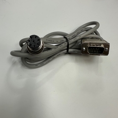 Cáp 1.5M 5ft Connector APEX PLT-168-P-R 8 Pin Female Circular to DB9 Male Shielded Cable Grey For Signal Data Industrial Communication Cable