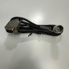 Cáp 1.3M 4.3ft Connector APEX PLT-168-AD-R 8 Pin Male Circular to DB9 Male Shielded Cable Black For Signal Data Industrial Communication Cable