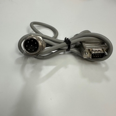 Cáp 1.1M 3.7ft Connector APEX PLT-168-R-R 8 Pin Male Circular to DB9 Male Shielded Cable Grey For Signal Data Industrial Communication Cable