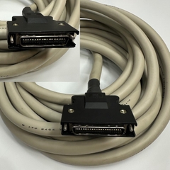 Cáp 6M 20ft Interface SCSI Shielded  Cable HPCN Connector MDR 50 Pin Male to Male Pitch 1.27mm Screw Lock Signal I/O Cable ONAMBA-M E43213 OD Ø 12.0mm Grey