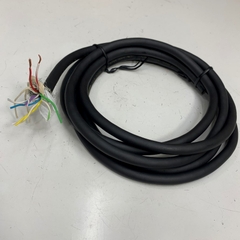Cáp Điều Khiển Chuyển Động 3M 10ft Shielded Cable 10 Core x 0.15mm² TAIYO E67647-WH 24AWG 80°C 300V  OD 8.2mm Black For Servo Motor Encoder Cable