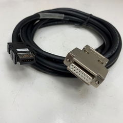 Cáp Điều Khiển 3M 10ft DEIE-MSXXXA-M03 Cable DB15 Pin D-Sub Female Metal to SM-10P 10 Pin Plug Cable SAB BROCKSKES SD 787 C TP 24AWG 80°C 300V 5x2x0.25mm² OD 7.8mm For Servo Motor Encoder
