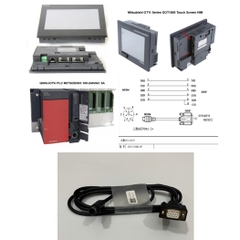 Cáp Lập Trình GT01-C30R2-6P Cable 1.8M For Màn Hình Mitsubishi HMI GT15/GT15 Series Với PLC Mitsubishi MELSEC Q Series Communication RS232