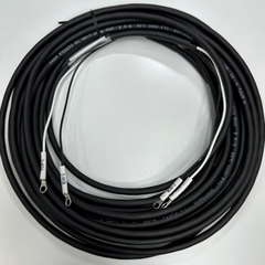 Cáp 9M 30ft DC Cable and Servo Motor Brake Power Cable LS E52853 2C x 0.75mm² 18AWG OD 6.0mm Connector 2 Core with Cosse