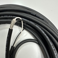 Cáp 8M 27ft Shielded Cable 2 Core x 0.75mm² LS E52853 SERVOLINE (S-SFX) -SB 19AWG 80°C 300V OD 6.4mm Black For Power Cable and Control Robotics, CNC Machines, Industrial Communication