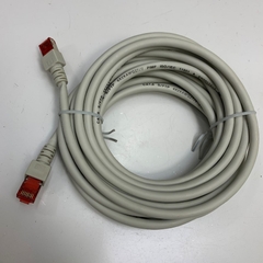 Cáp Mạng 5M 17ft 10 Gbit/s Ethernet Network CAT6 500MHz RJ45 S/FTP LSZH Shielded 4-Pair 27AWG Stranded Gray Cable For industrial Ethernet Network LAN 10 Gigabit