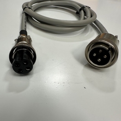 Cáp 1.2M 4ft Cable Connector Hirose RM15TP-4PA(71) 4 Pin Male Circular to Apex PLT-164-P-R 4 Pin Female Circular For Signal and Power Cable Industrial