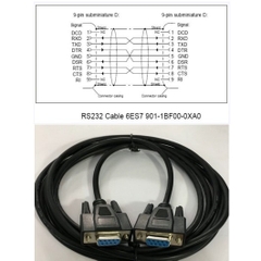 Cáp Lập Trình 6ES7901-1BF00-0XA0 Cable 3M For Download PC to RS232 Adapter For Siemens MPI TP27