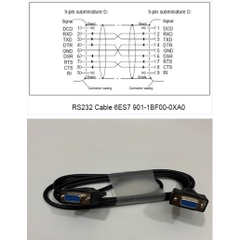 Cáp Lập Trình 6ES7901-1BF00-0XA0 Cable 1.8M For Download PC to RS232 Adapter For Siemens MPI TP27