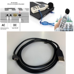 Cáp Kết Nối USB 2.0 Type A to Mini B Cable 1.3M For Nhiệt Kế Máy Đo Tiếng Ồn NDHY1361 Digital Sound Meter Với Máy Tính