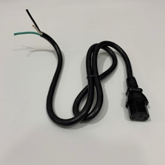 Đây Nguồn Đấu Bo Mạch Bare Wire to IEC C13 Electrical Power Cord AC DC Power Supply Extension Cable 125V/250V 13A 3x1.31mm² H05VV-F OD 8.4mm length 0.9M