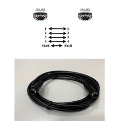 Cáp Tín Hiệu S-Video Cable Mini Din 4 Pin Male to Male Black SVHS Audio-Video length 2.5M