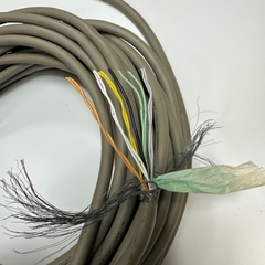 Cáp 1M 3.3ft 10 Core x 0.17mm² Hitachi E41447 STYLE 2464 VW-1 Shielded Cable 26AWG 80°C 300V Multicore Cable Control OD 7.5mm Grey For Signals Servo Motor Encoder, Industrial I/O Communication Robot Cable