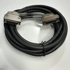Cáp 4.2M 14ft SCSI Connector 3M 10336 MDR 36 Pin Male to Male Pitch 1.27mm with 60 Degree Metal Gold Plated Latch Clip Black OD 7.6mm Cable For Servo Drive I/O Signal Cable
