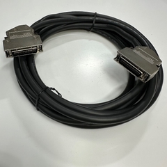 Cáp 3.5M 11.7ft SCSI Connector 3M 10336 MDR 36 Pin Male to Male Pitch 1.27mm with 60 Degree Metal Gold Plated Latch Clip Black OD 7.6mm Cable For Servo Drive I/O Signal Cable