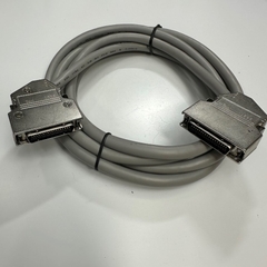 Cáp 2.5M 8.4ft SCSI Connector 3M 10336 MDR 36 Pin Male to Male Pitch 1.27mm with 60 Degree Metal Gold Plated Latch Clip Grey OD 7.6mm Cable For Servo Drive I/O Signal Cable