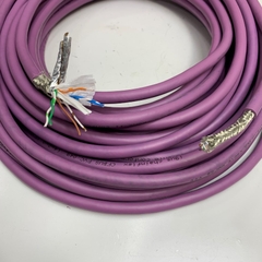 Cáp Truyền Dữ Liệu Mạng Công Nghiệp Dài 10M 30ft IGUS CHAINFLEX CFBUS-PVC-049 Cable CAT6 Ethernet Jacket Purple Shielded E310776 26AWG 4PR 4x2x0.15mm² OD 7.5mm For Gige Industrial Camera, Encoder, Robot, Bus Cable