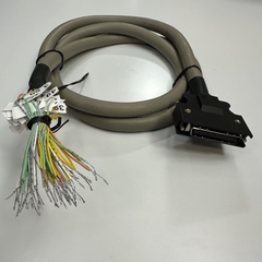 Cáp 1M 3.3ft Cable MR-J3CCN1CBL1M Connection CN1 Mitsubishi Servo J3 J4 JE-A Digital I/O Signal Terminal Block MDR 50 Pin Male to 50 Core Ends Cable Hitachi E41447 26AWG OD Ø 13.0mm Grey