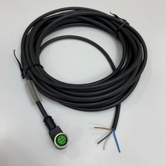 Cáp Điều Khiển Murrelektronik 7000-12341-6241000 Dài 7.8M 26ft Cable M12 4 Pin A-Code Female 90 Degree to 4 Core Bare Wire Open End For Sensor Cable