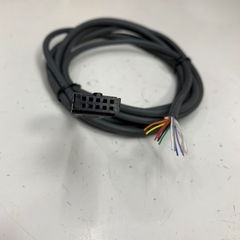 Cáp 2.4M 8ft Siron Round Cable IDC 10 Pin Female Pitch 2.54mm to 10 Core Ends Cable E14800 28AWG 80°C 30V OD Ø 5.0mm For I/O Communication CNC/PLC Cable