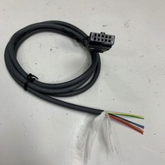 Cáp 0.5M 1.7ft Siron Round Cable IDC 10 Pin Female Pitch 2.54mm to 10 Core Ends Cable E14800 28AWG 80°C 30V OD Ø 5.0mm For I/O Communication CNC/PLC Cable