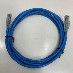 Cáp Mạng Công Nghiệp CAT5E U/UTP PVC UL CM Cable E138034 4PR Industrial Ethernet RJ45 Gigabit Lan Network PVC Blue 24AWG Dài 2.7M 9ft For Servo, PLC, HMI, Ethernet Network Cable