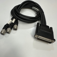 Cáp 1M 3.3ft MC/4-G2030T1-3CH-1N DB44 Plus 44 Pin Male to 3 Camera Hirose 12 Pin Female HR10A-10P-12S(73) Video Splitter Cable For CCD Machine Vision Camera Cable