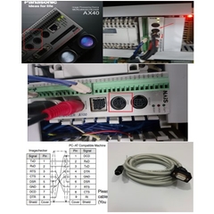 Cáp Điều Khiển ANM81103 RS232 PLC Programming Cable Dài 5M For NAIS Panasonic AX40 A100 Machine NAIS Panasonic PV310 Với Máy Tính Control Systems