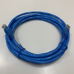 Dây Nhẩy Chuẩn Công Nghiệp VIVANCO VCCCUU6RCMB2 U/UTP CAT6 Gigabit PVC 24AWG Industrial Ethernet RJ45 Network Patch Cord Straight Through Cable Blue Length 2M