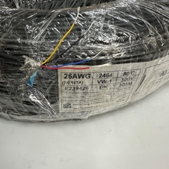 Cáp Điều Khiển HONGLIN Có Chống Nhiễu 300M 1000ft 4 Core x 0.15mm² Shielded Cable E239426 AWM 20276 26AWG 80°C 300V OD 5.0mm Balck For Industrial Power and I/O Data Cable RS422/RS485 Communication