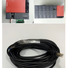 Cáp Lập Trình Kết Nối Mitsubishi Q06UDEH Q03UDE PLC Download Cable Programming Cable USB Type A Male to Type B  Black Length 10M
