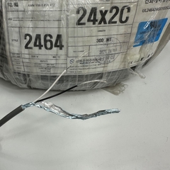 Cáp Điều Khiển SHIN HWA Shielded Aluminium Foil 300M 1000ft 2 Core x 0.25mm² Cable E97577 AWM 2464 24AWG 80°C 300V OD 5.0mm Grey For Industrial Power and I/O Data Control Cable RS422/RS485 Communication