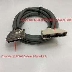 Cáp AIO Cable AJINEXTEK C6868-3TS Dài 3M 10ft Connector MDR 68 Pin Male to VHDCI 68 Pin Male Shielded Cable E97577 28AWG x 34P For ATX T68-PR witch AJINEXTEK Card Control