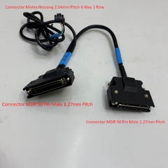 Cáp Sigma Axis Servo Motor Splitter Y Cable Molex Housing 4 Way + Connector MDR 50 Pin Male to MDR 50 Pin Male Dài 0.4M/1M