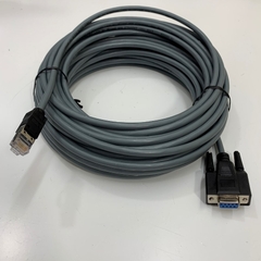 Cáp CBL-RJ45F9-150 Dài 20M 66ft Serial RS232 Cable RJ45 8 Pin to DB9 Female For MOXA Communication Serial Cable