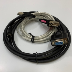 Cáp USB-FBs-232P0-9F-150 10Ft Dài 3M Comunication Shielded Cable MD 4 Pin Male to DB9 Female For PLC FATEK FBs-20MCJ2-AC + FBs-CB25 + FBs-PAC or Laptop Computer