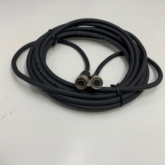 Cáp 5M 17ft Cable Power I/O Trigger Hirose 12 Pin Female HR10A-10P-12S(73) to Hirose 12 Pin Male HR10A-10P-12P(73) For Industrial Basler GIGE AVT Camera Sony CCD