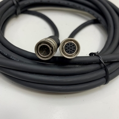 Cáp 5M 17ft Cable Connector Plug Hirose 12 Pin Female HR10A-10P-12S(73) to Hirose 12 Pin Male HR10A-10P-12P(73) For Industrial Basler GIGE AVT Camera Sony CCD