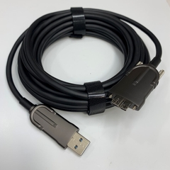 Cáp 5M 17ft MV-ACU3-MBMs-AM-SF-5M HIKROBOT Cable USB 3.0 Type A to Micro B Male With Screw Locking Data Cable USB 3.0 Active Fiber Optical For Industrial Hikrobot, Microscope Digital Camera USB3.0