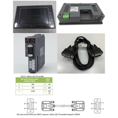 Cáp Lập Trình HMI Samkoon SK Series Với PLC Mitsubishi Melsec QC24N Module Connection Cable RS232 DB9 Female to DB9 Male Dài 1.8M Có Chống Nhiễu Shielded